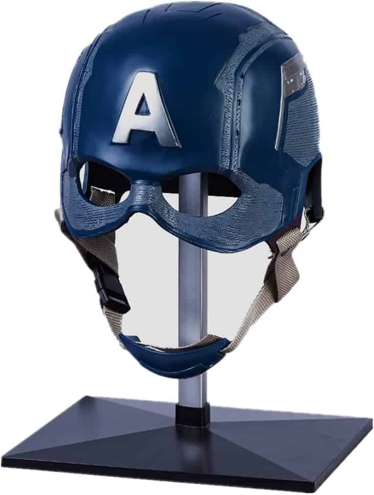 Captain Steve Rogers Mask America Helmet Halloween Headwear Shield Cosplay Costume Accessories