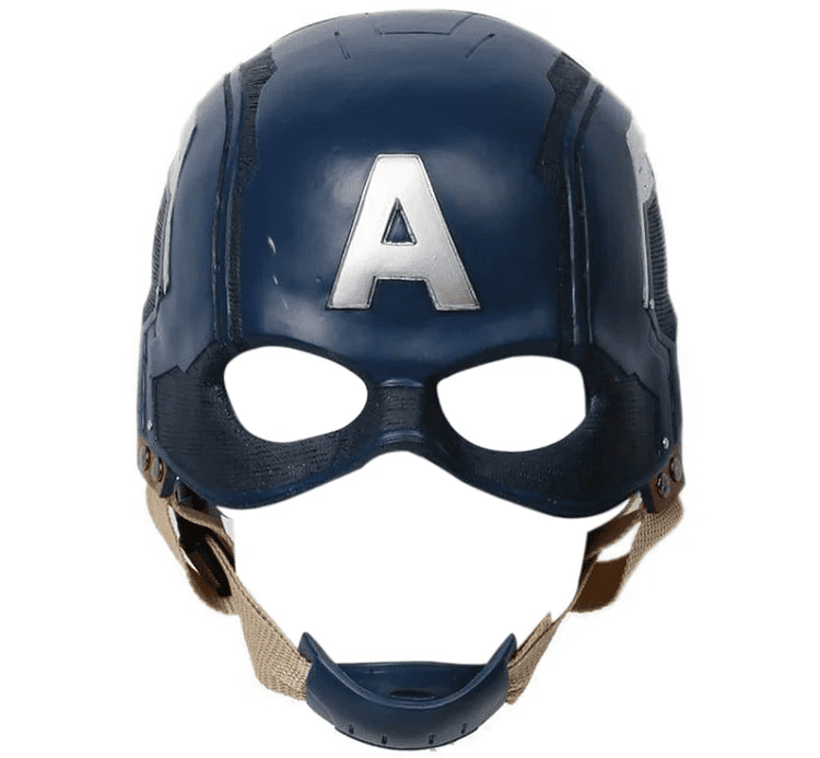 IICoser Superhero Mask Latex Steven Rogers Captain Helmet