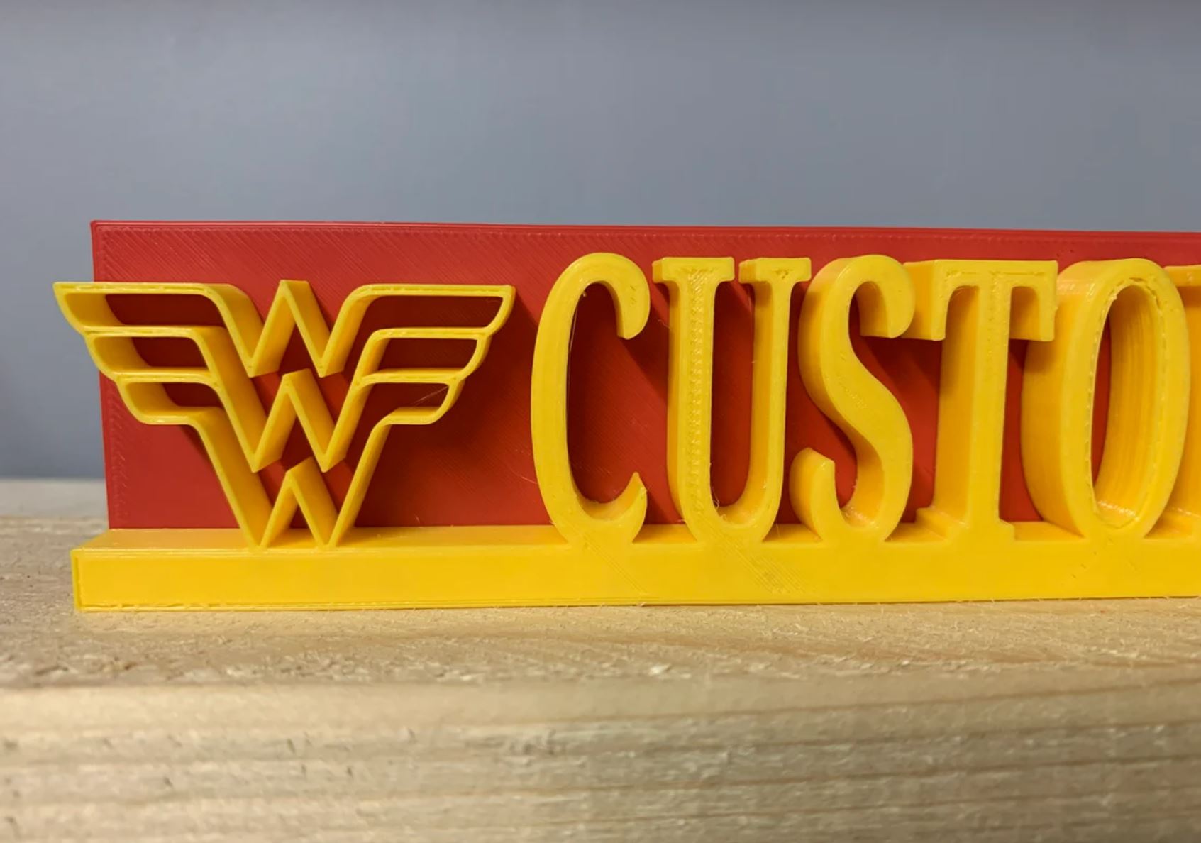 Custom name / custom word Wonder Woman nameplate