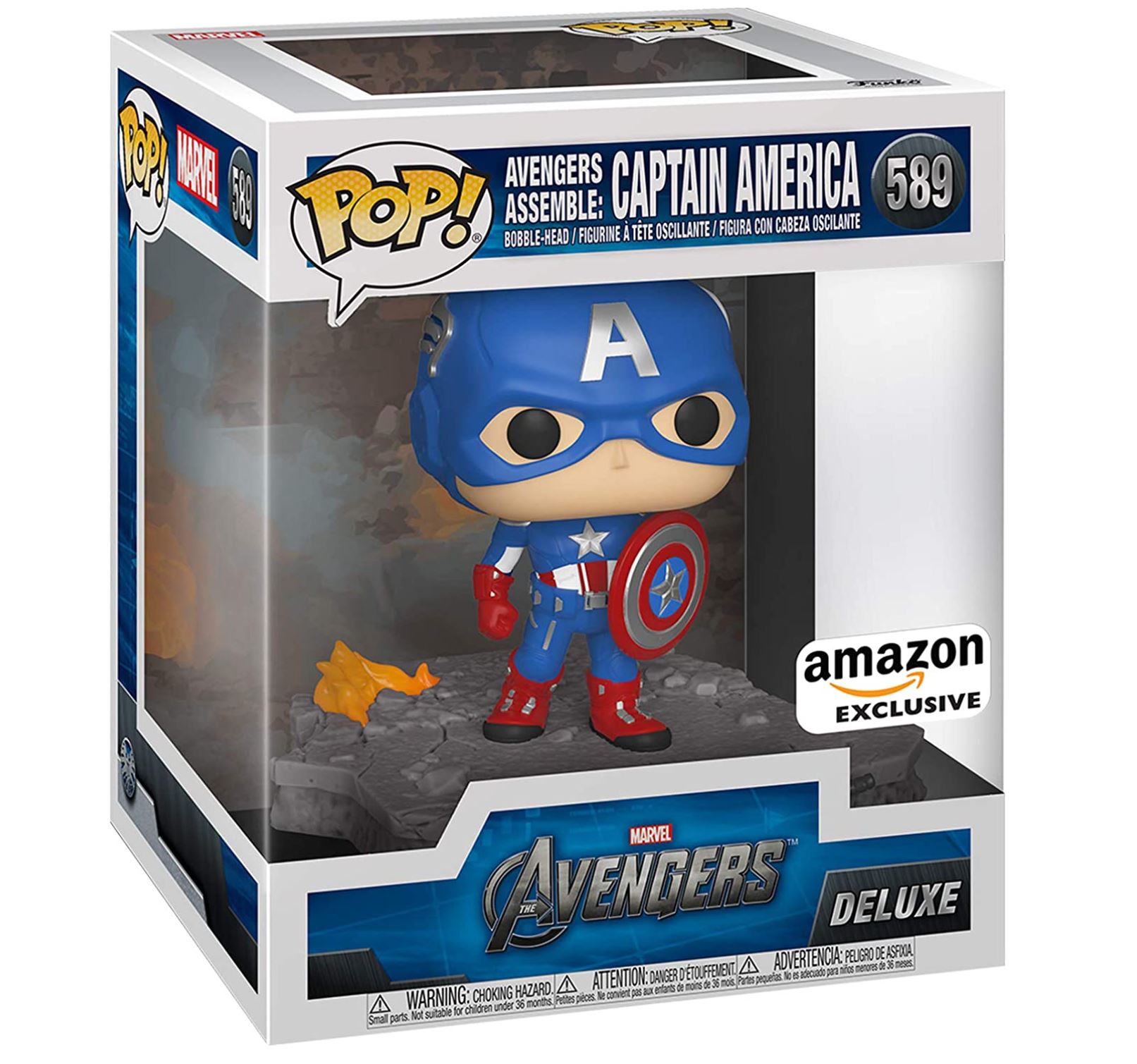 Funko Pop! Deluxe, Marvel: Avengers Assemble Series - Captain America