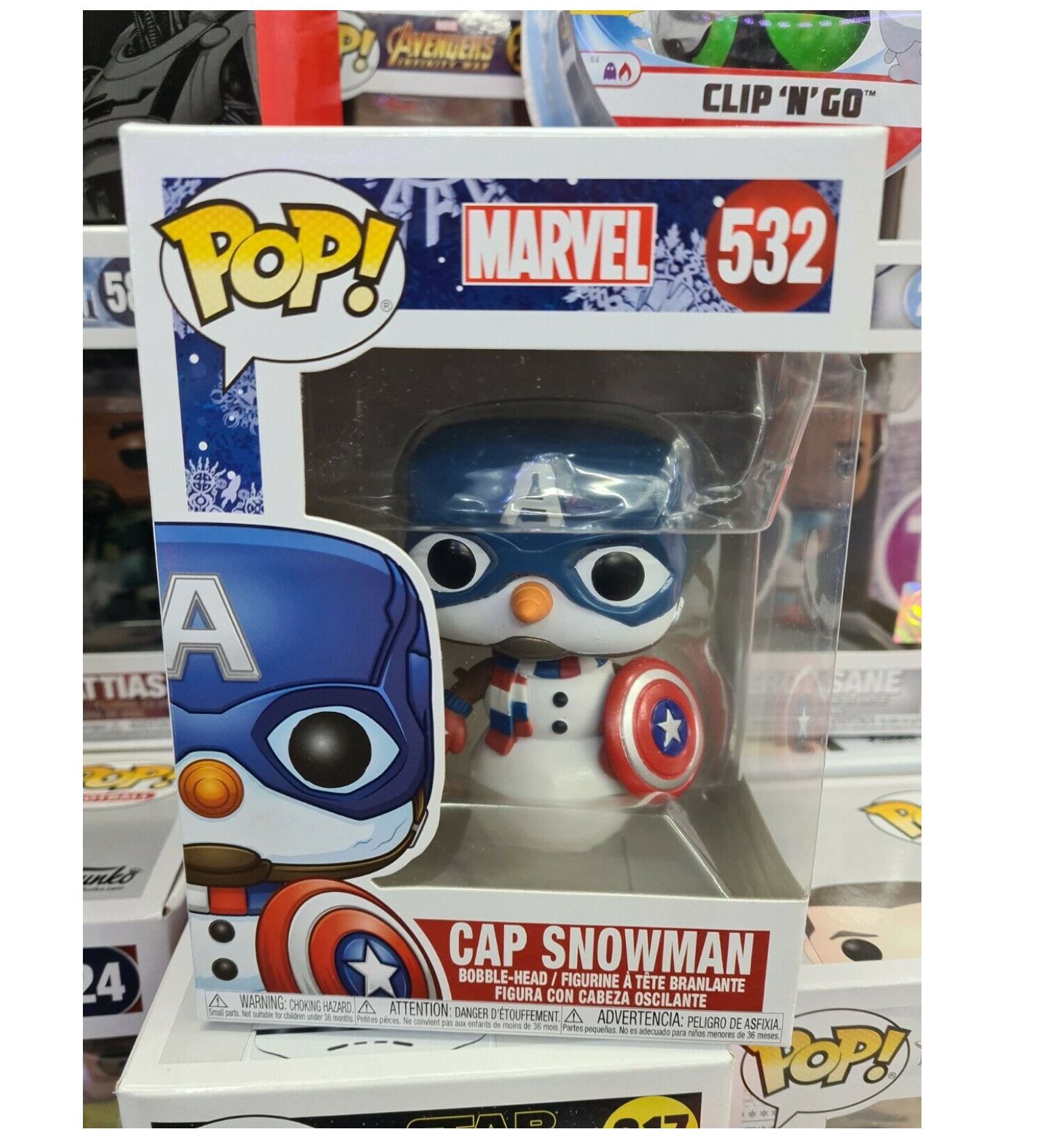 Funko POP! Marvel: Holiday - Captain America