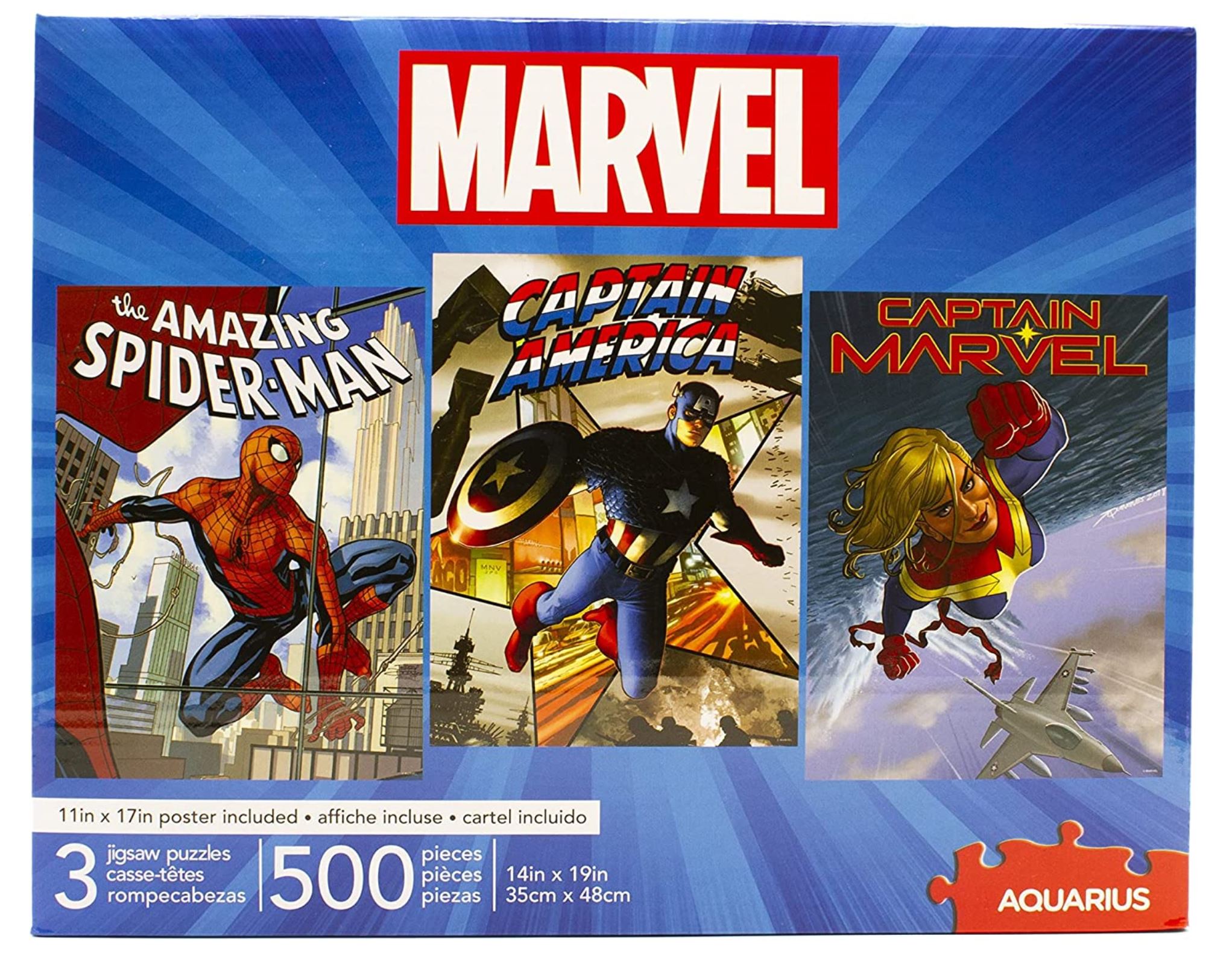 Marvel 500 Piece Superhero Puzzle Set