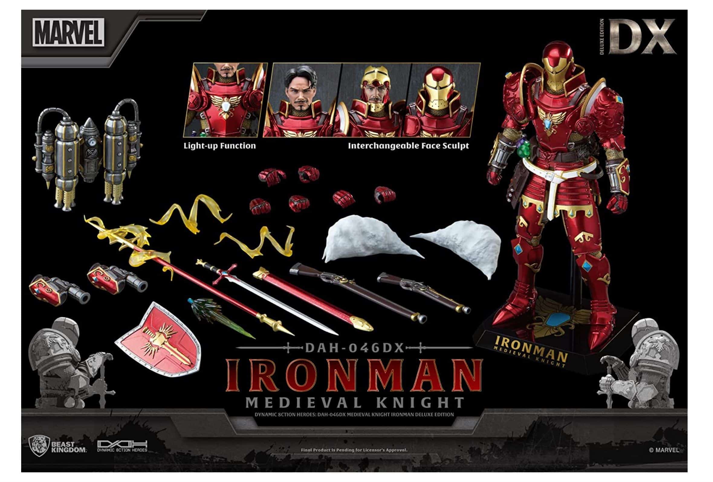 Marvel Figure Beast Kingdom Medieval Knight Iron Man