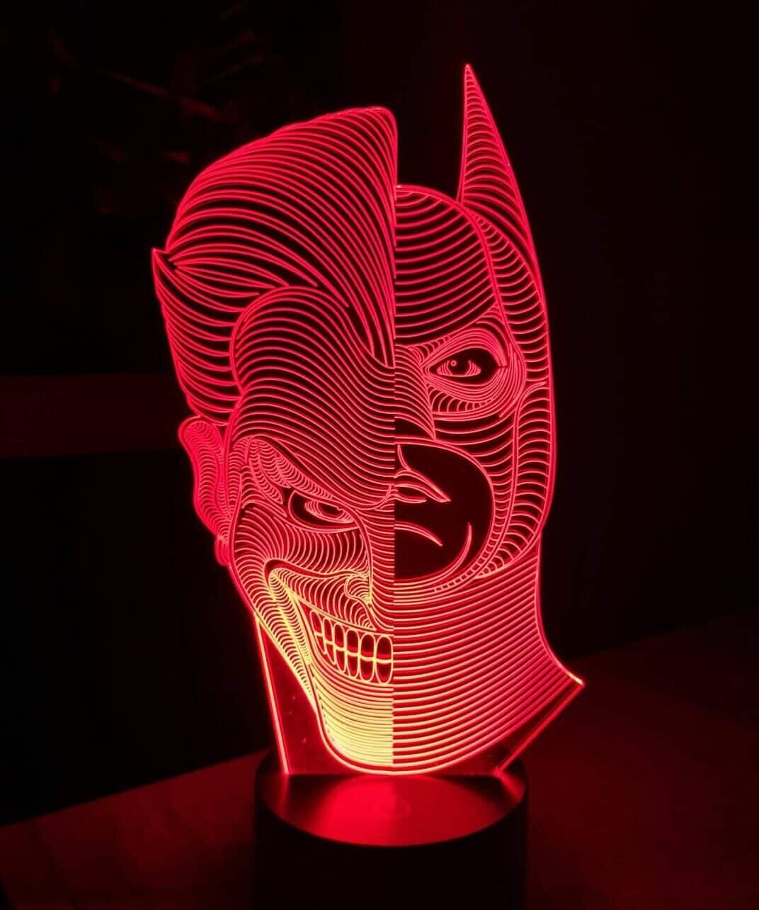 3D Illusion Lamp Night Light Batman Joker Lamp Home Decor 7 Colour Variations