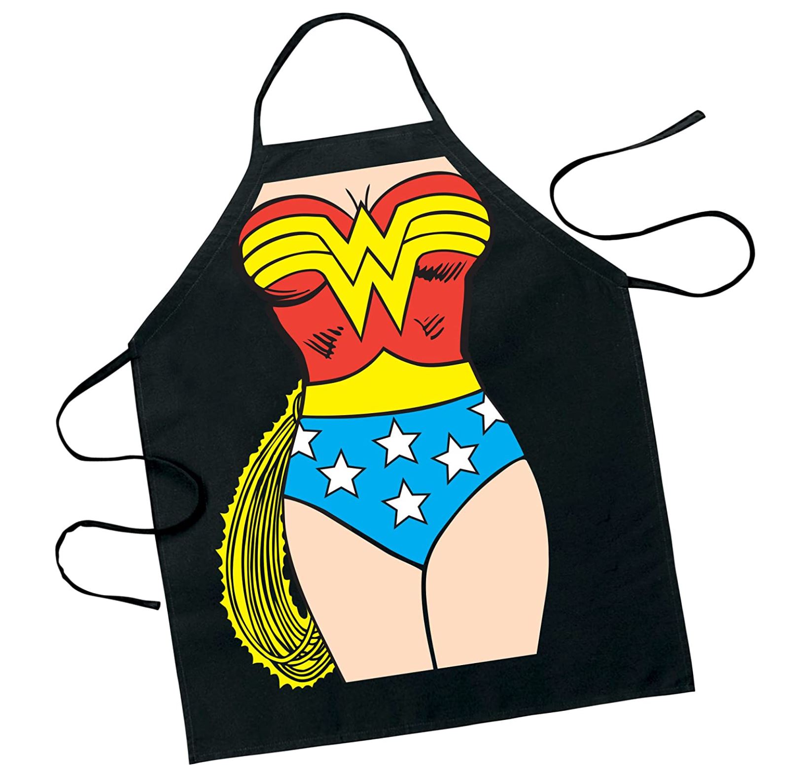 Wonder Woman Be The Character Adult Size 100% Cotton Adjustable Black Apron