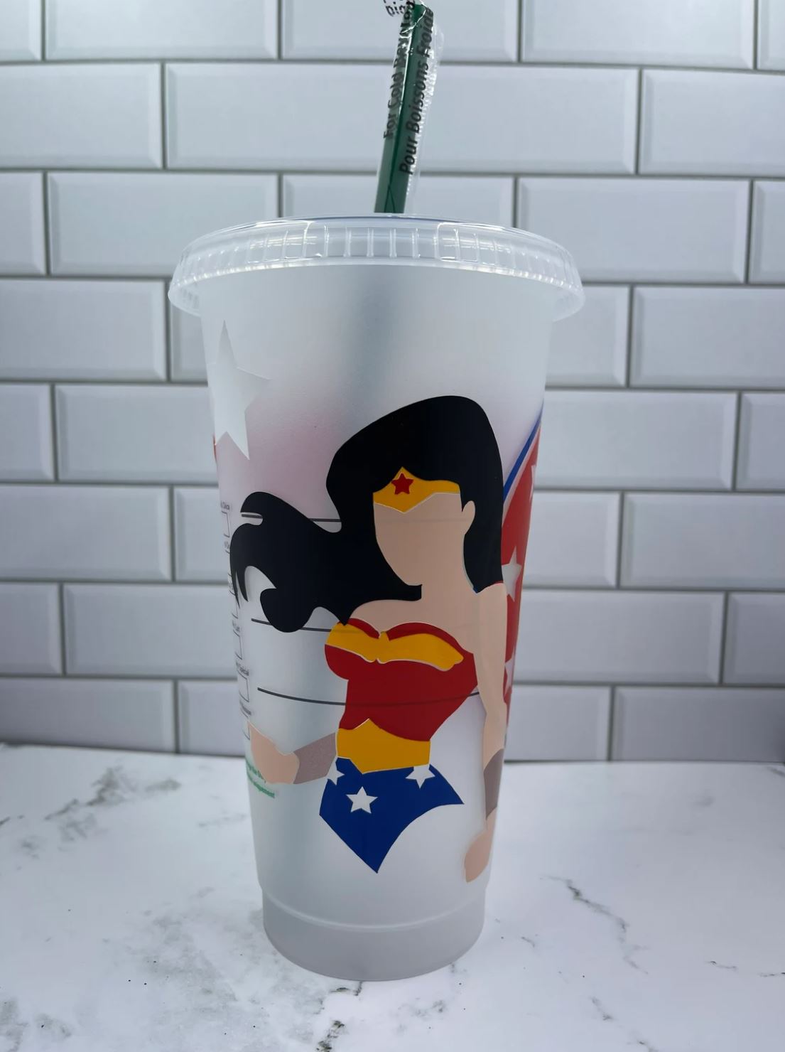 Wonder Woman Diana 24oz Starbucks Cold Cup