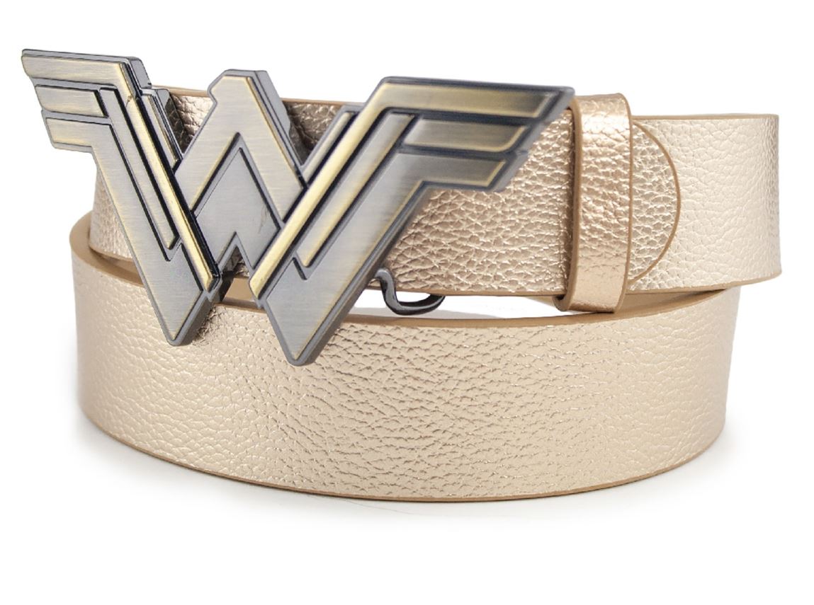 Wonder Woman Golden Enamel Cast Logo Belt