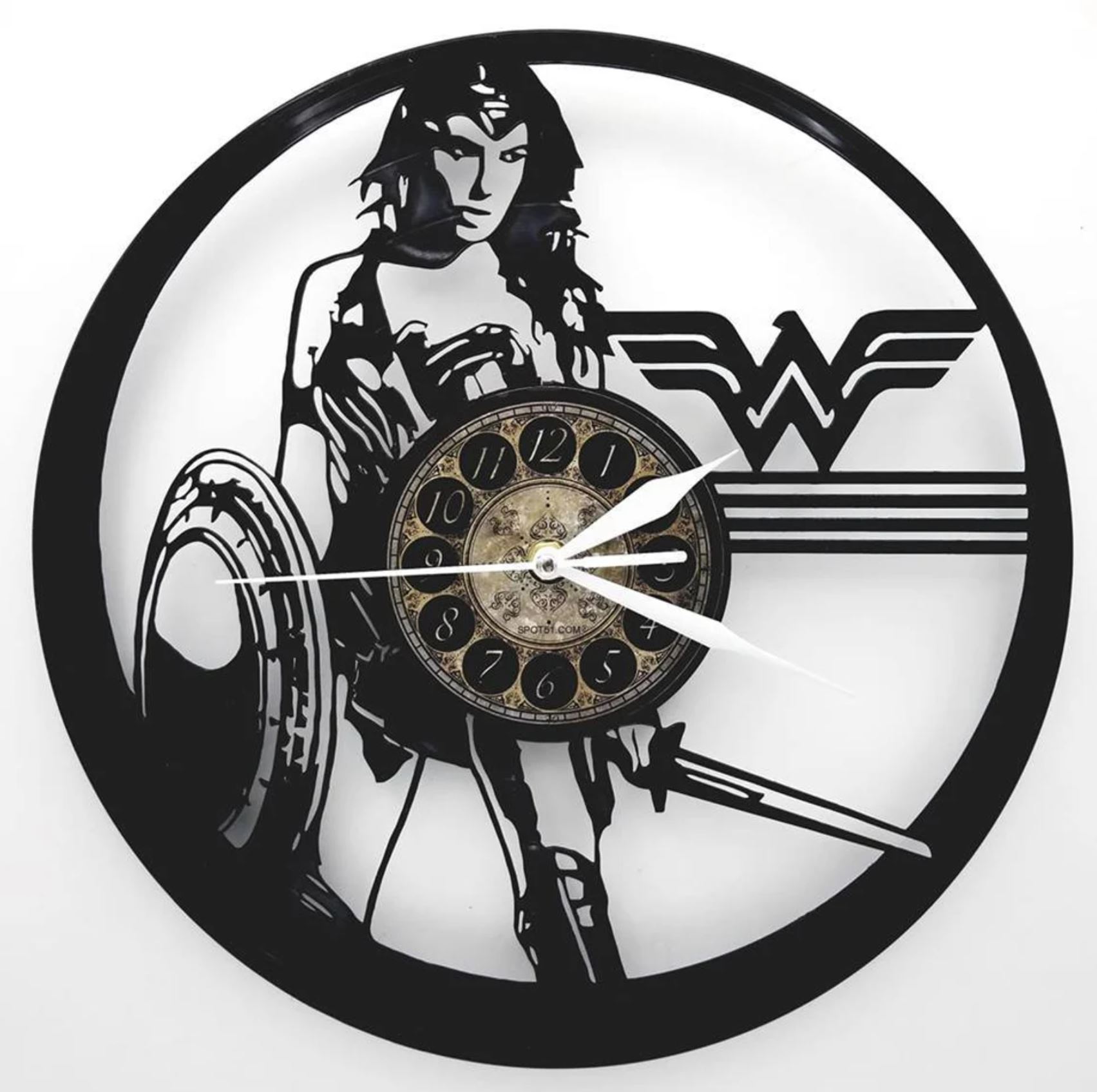 Wonder Woman Vinyl Record Clock