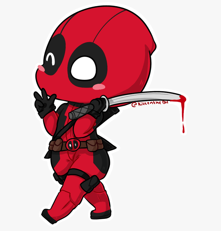 Deadpool with Bloody Katana