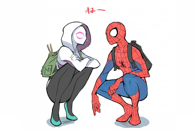 Spider-Man and Spider-Gwen by kennethu