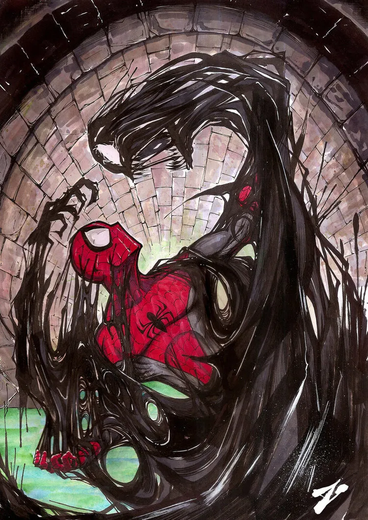 Spider-man vs. Venom by Zuleta Miguel