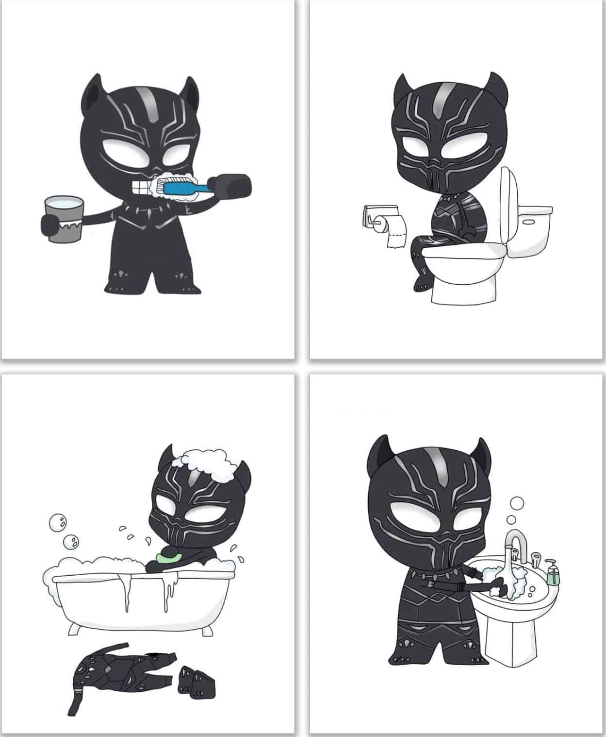 Black Panther Bathroom Photos