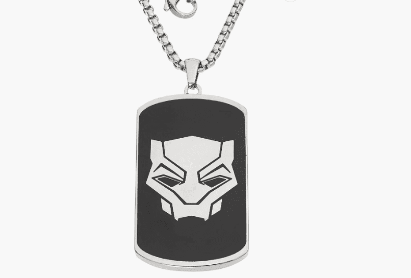 Black Panther Minimalist Steel Dog Tag Pendant