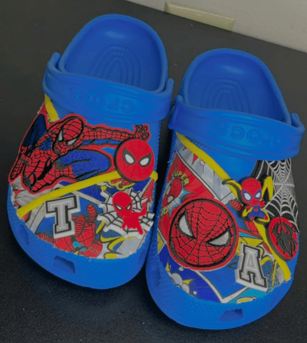 Custom Made Spiderman Crocs