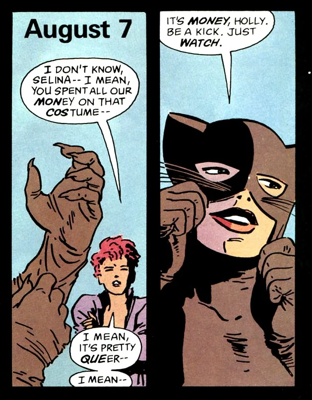 Catwoman in Frank Miller's Batman Year One