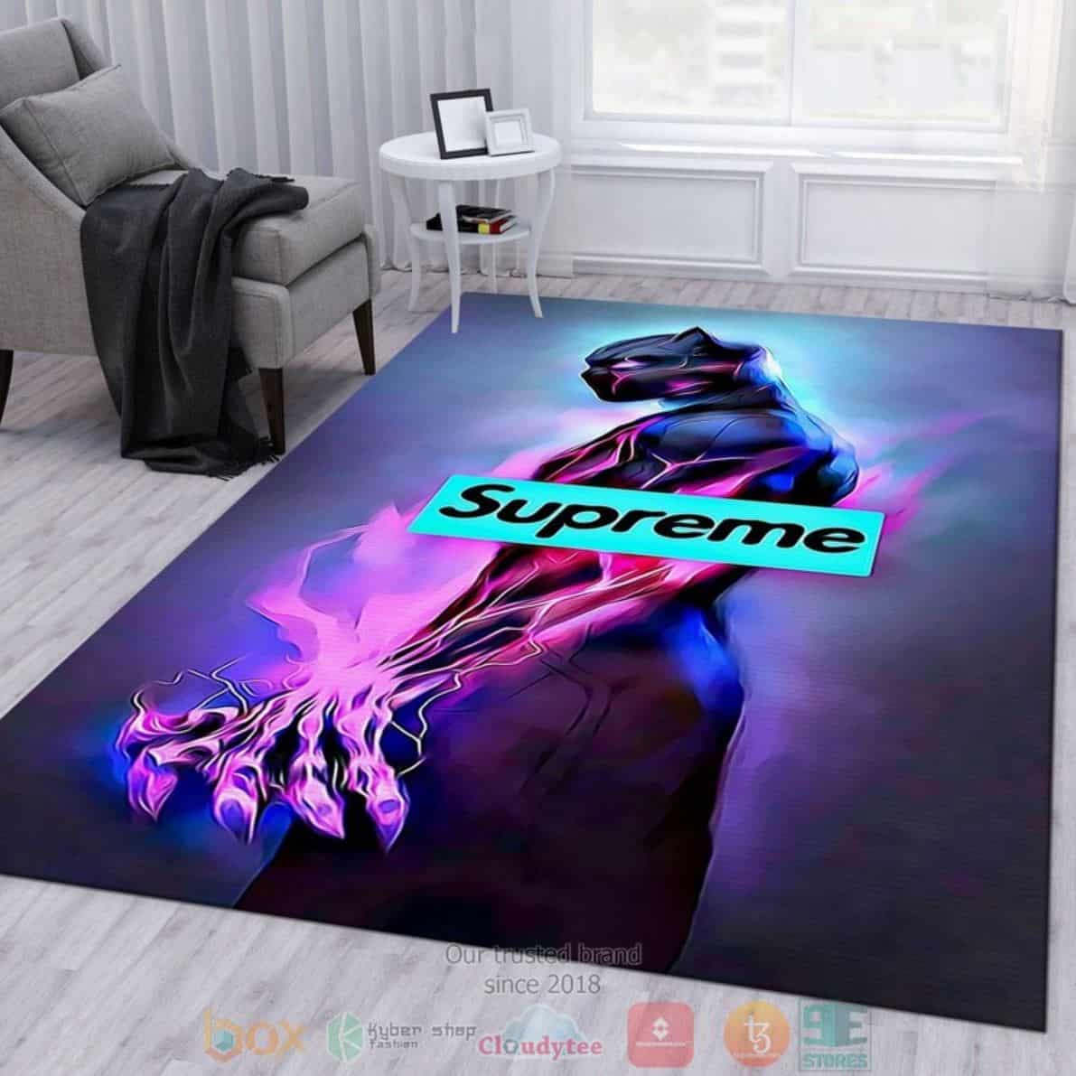 Black Panther Supreme brand Rug