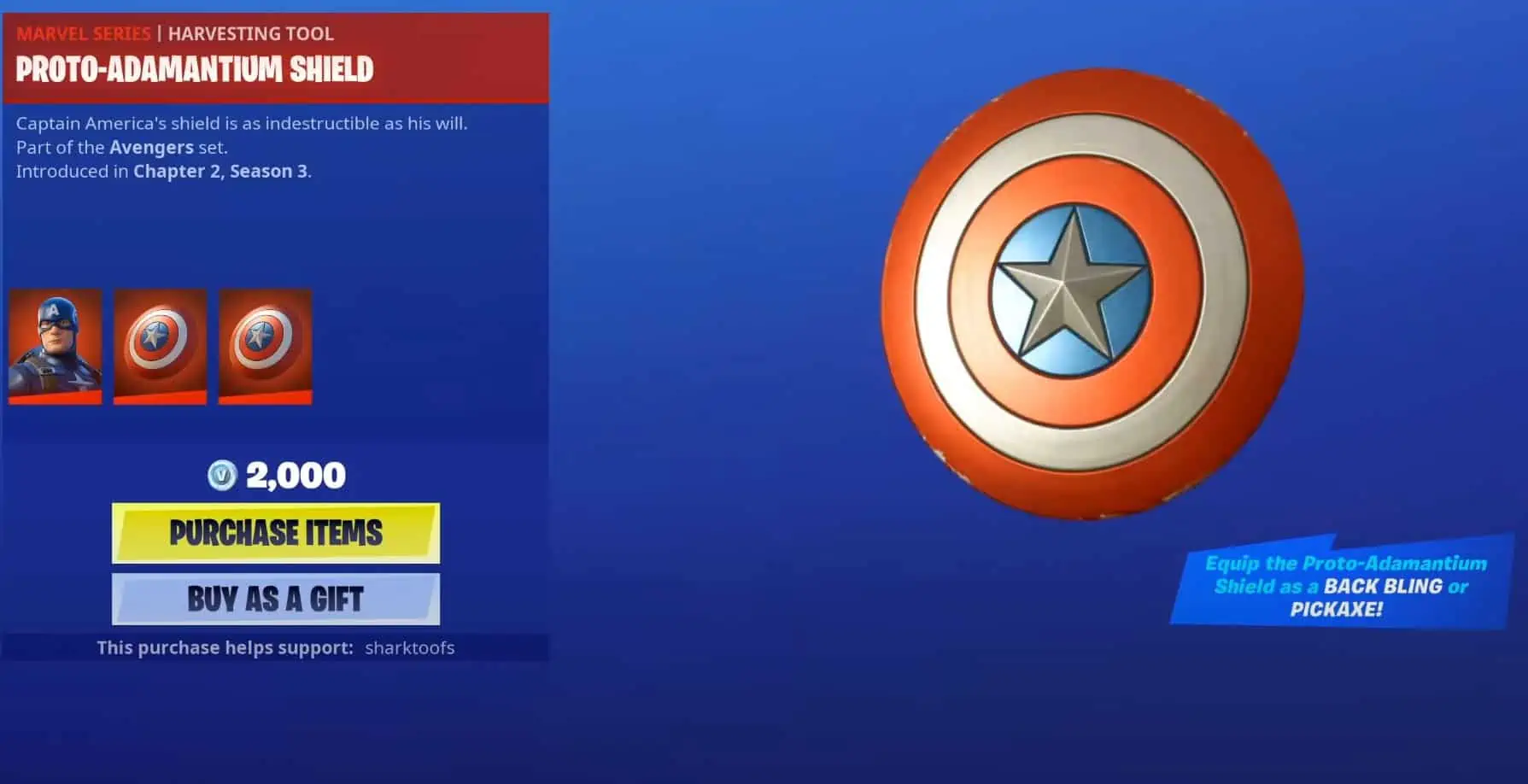 Captain America Fortnite Outfit