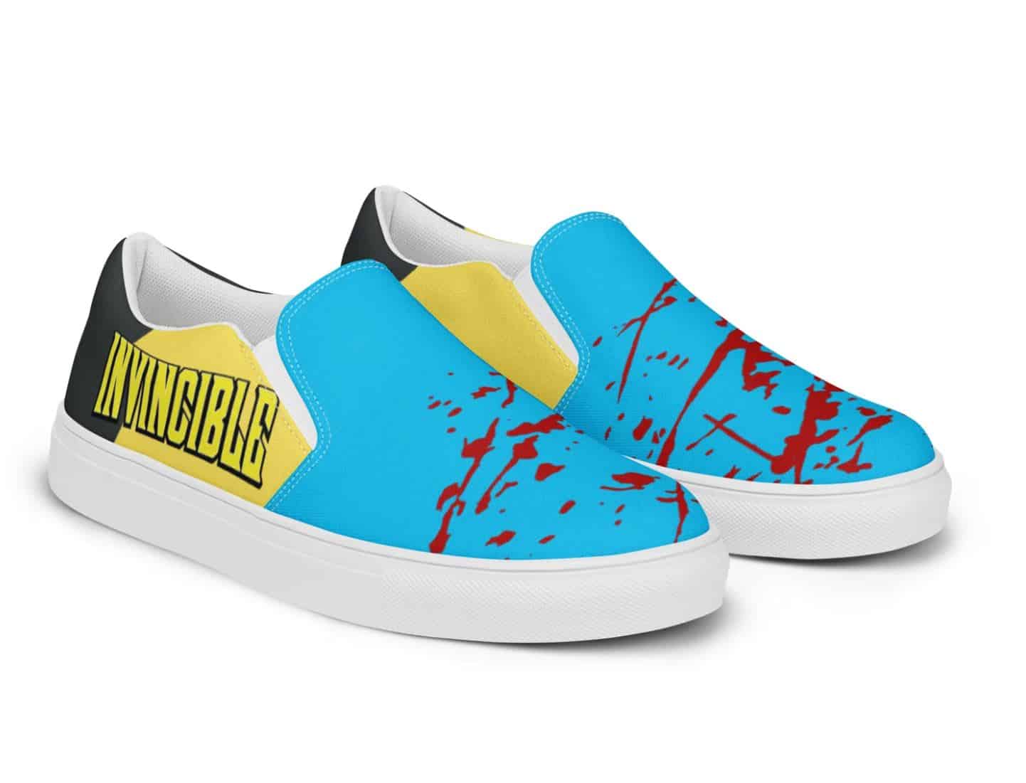 Invincible Bloody Logo Slip-On Canvas Shoes (Yellow)