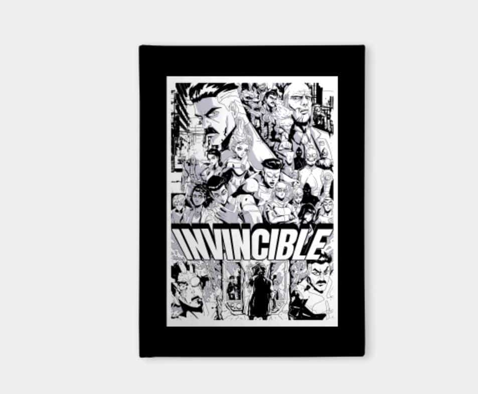 Invincible Poster Manga Style Notebook