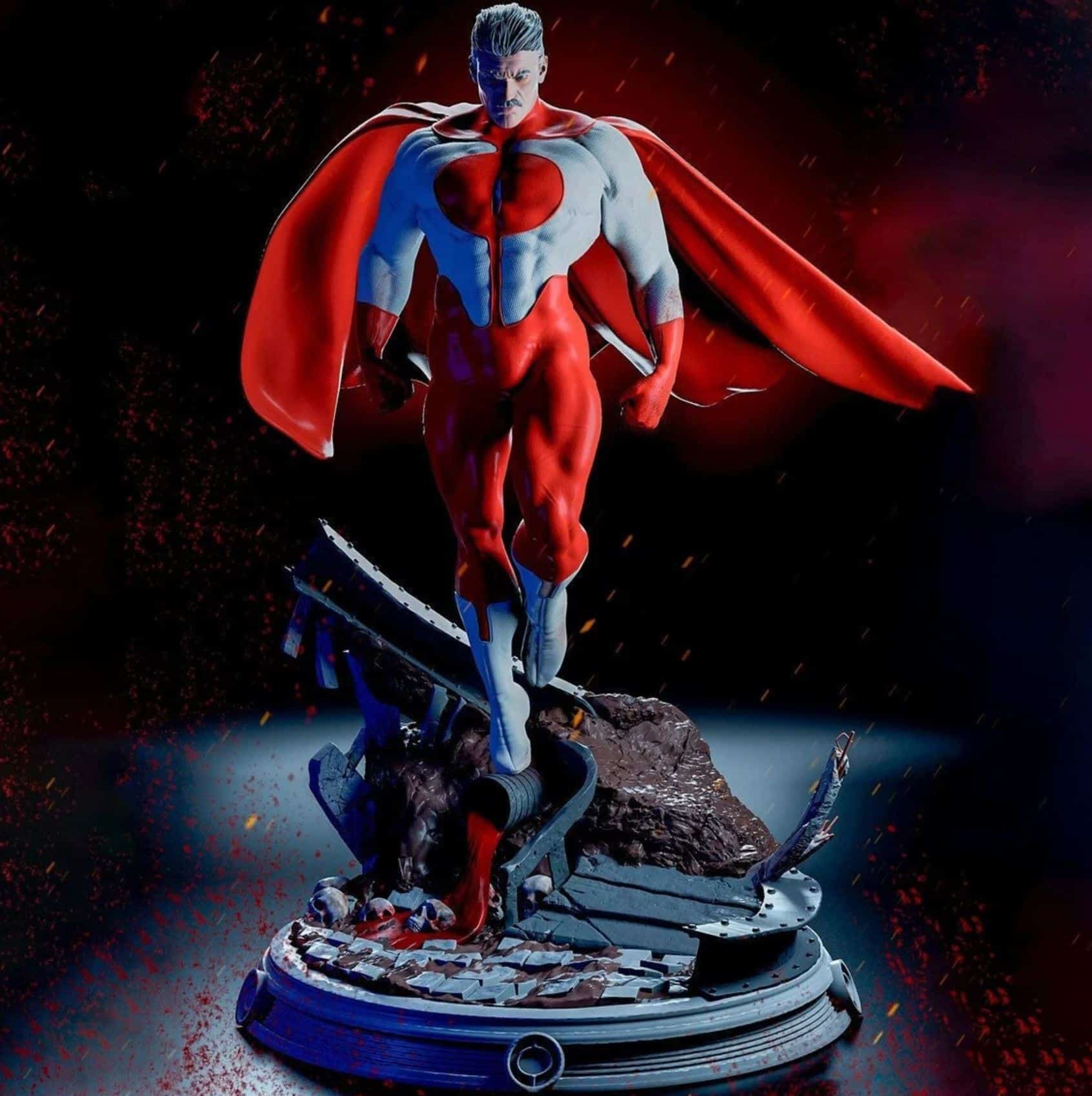 Omni Man Nolan Grayson 3d Printed Figure