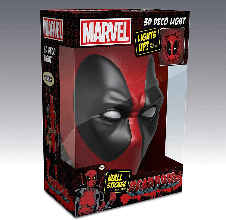 3DLightFX Marvel Deadpool Mask 3D Deco Light