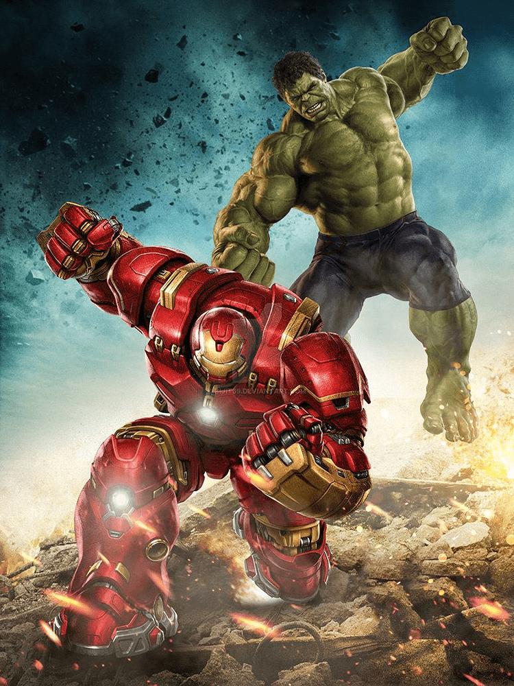 the hulk & Iron Man