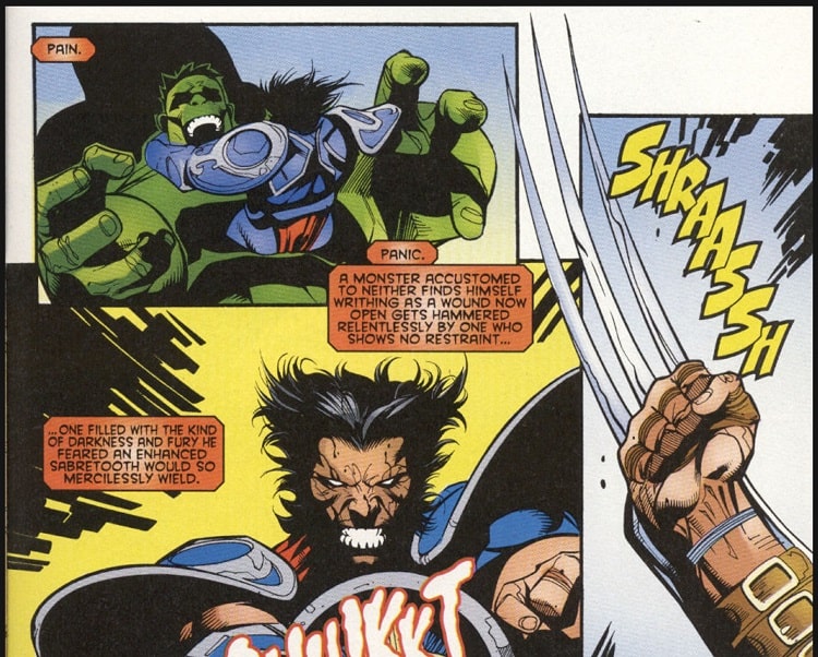 wolverine vs the hulk comic