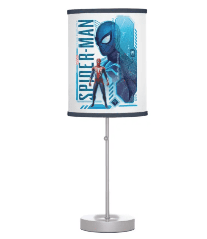 Best Spiderman Themed Lamps nyc hi-tech graphic table lamp