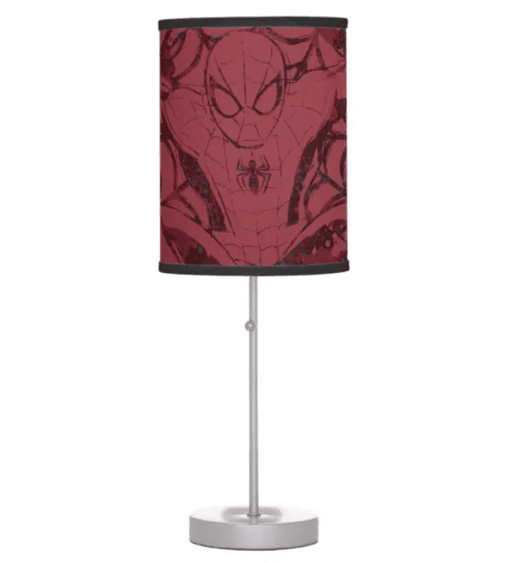 Disney spider-man in web graphic lamp